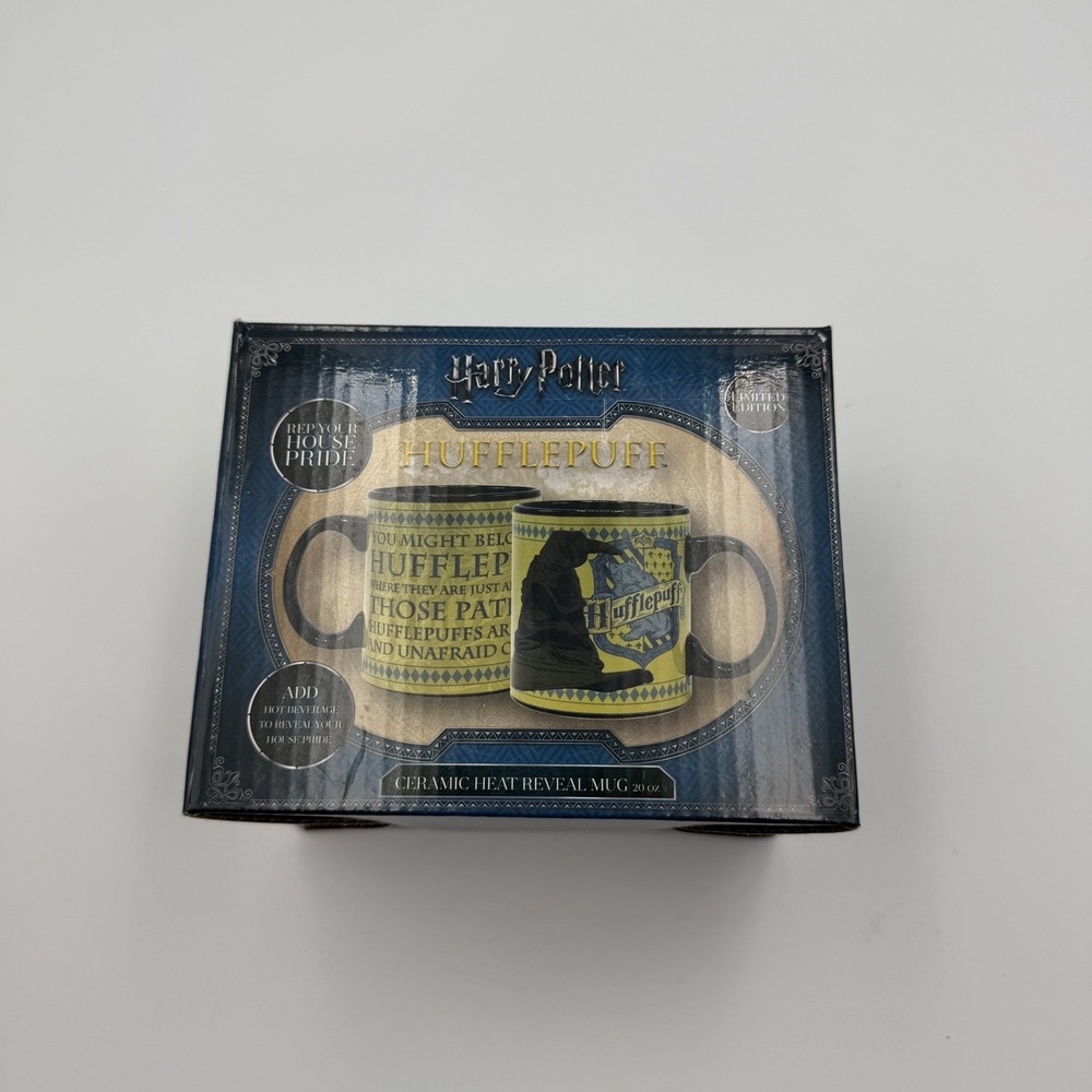 Harry Potter Ceramic Coffee Mug‎ Heat Changing Wizarding World Hufflepuff